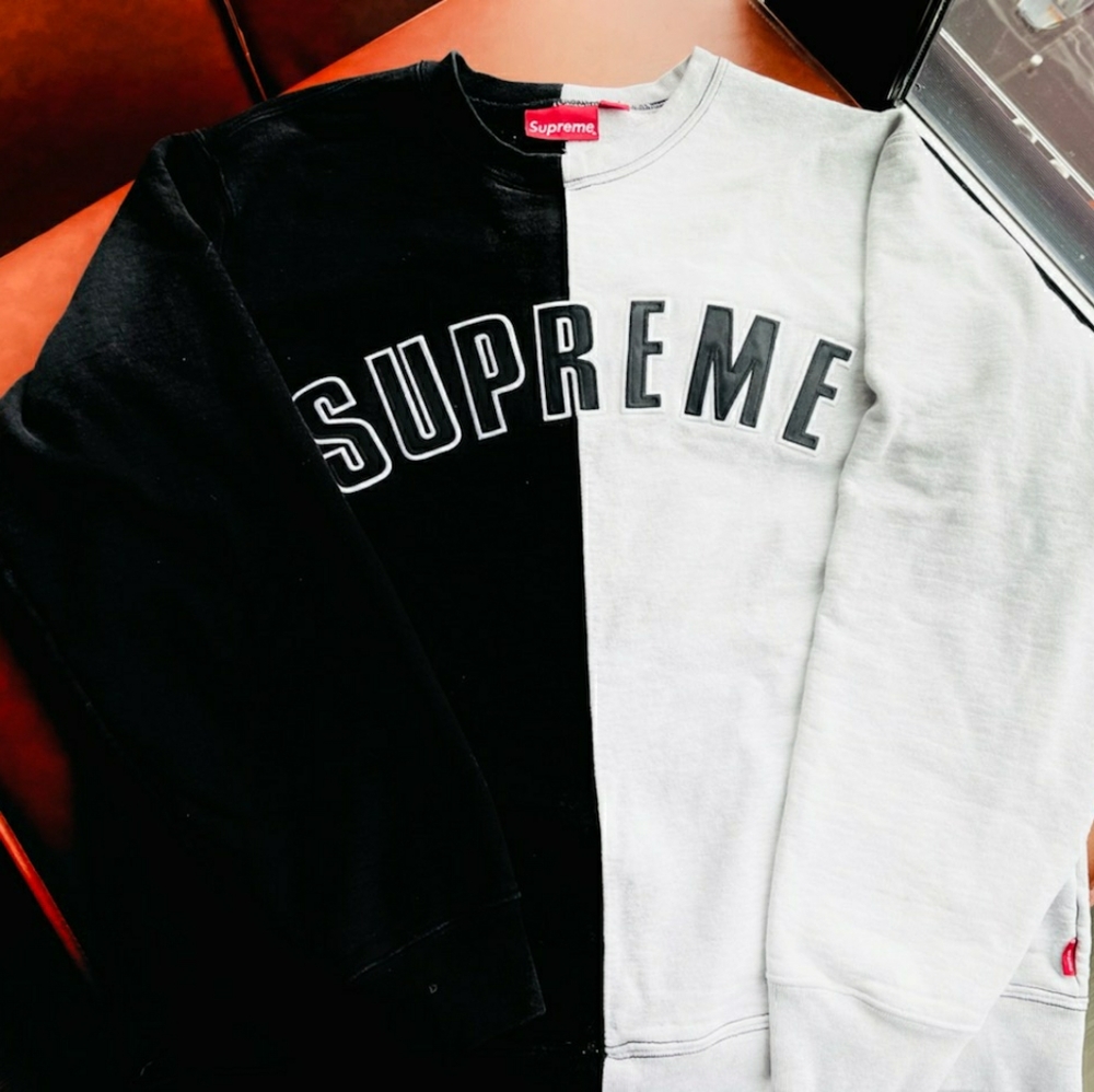 Supreme Spilt Crewneck Sweatshirt